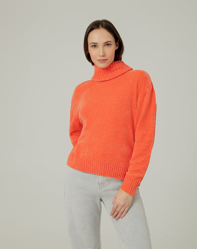 Buzo oversized fit naranja