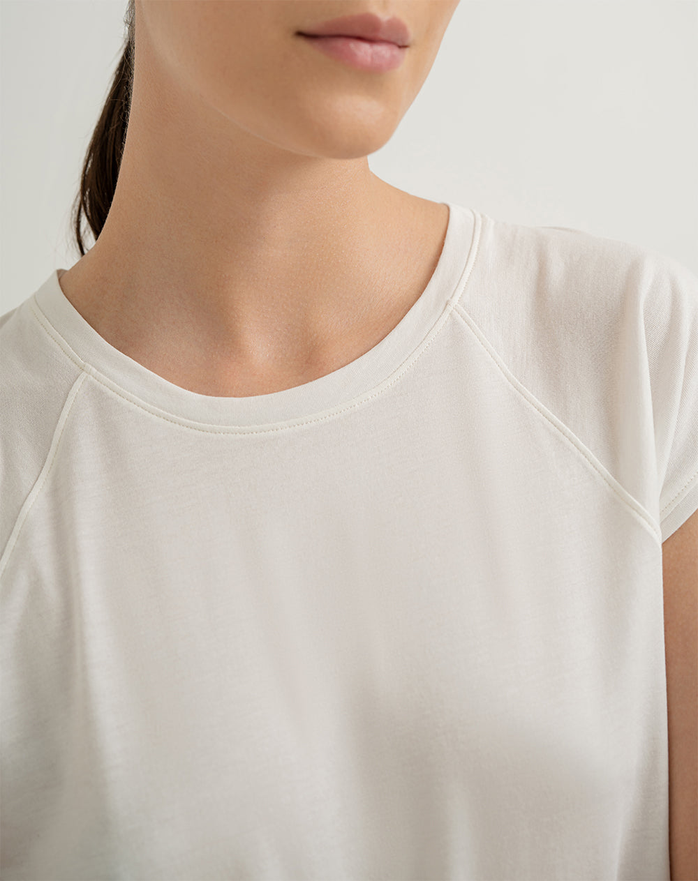 Camiseta relaxed fit manga corta blanca