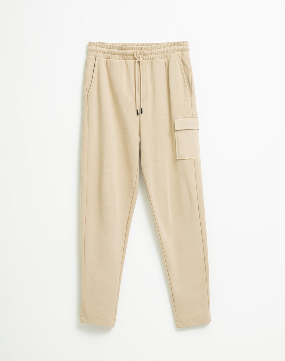 Pantalón regular fit tiro medio khaki