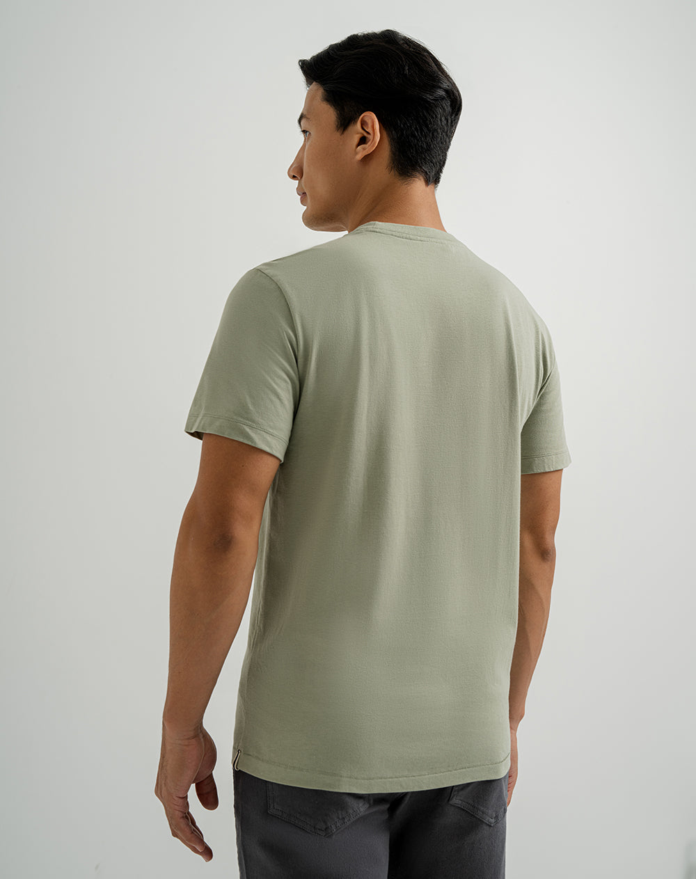 Camiseta regular fit manga corta verde