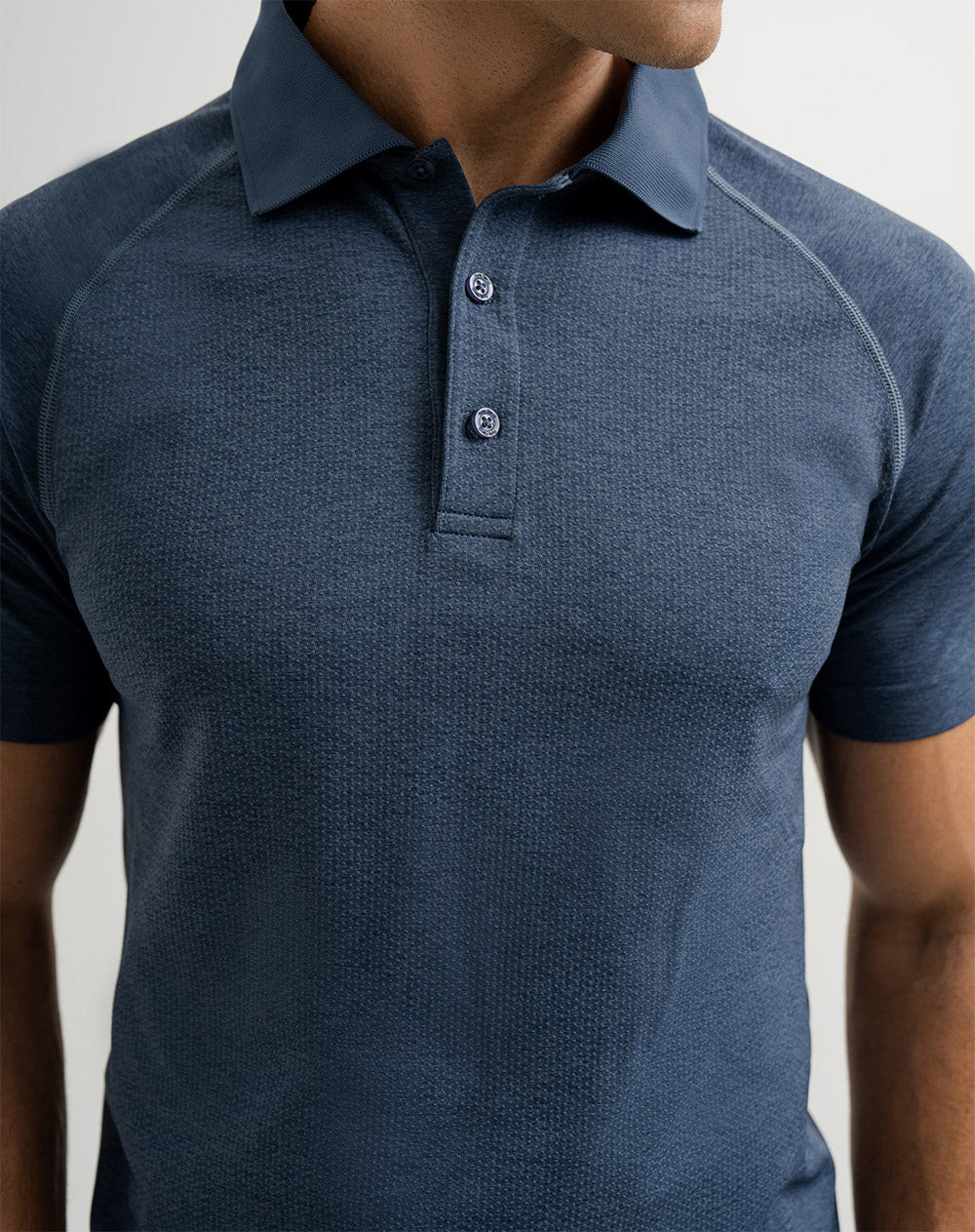 Polo slim fit azul