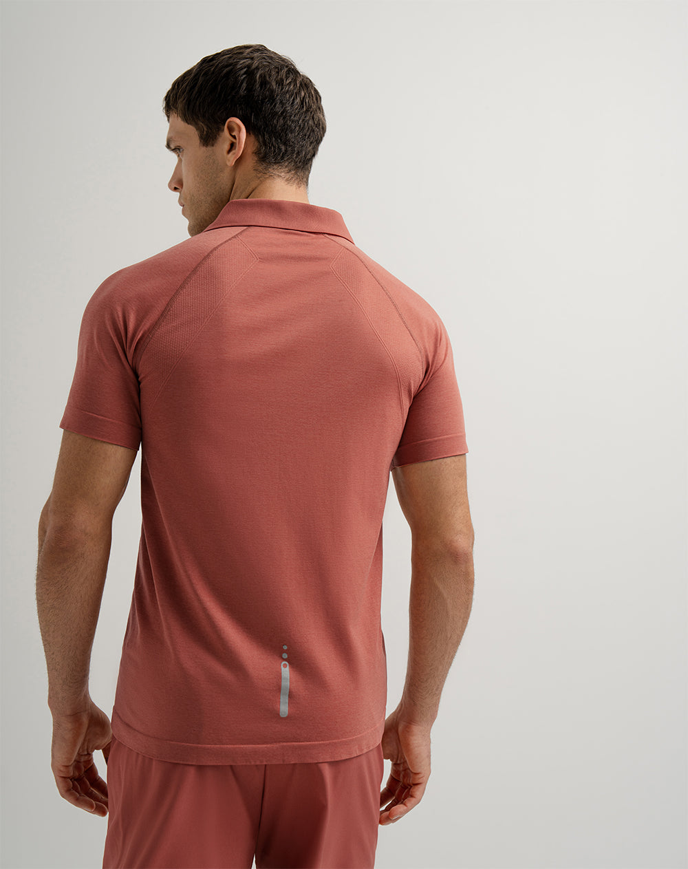 Polo slim fit terracota