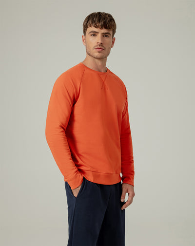 Buzo relaxed fit naranja