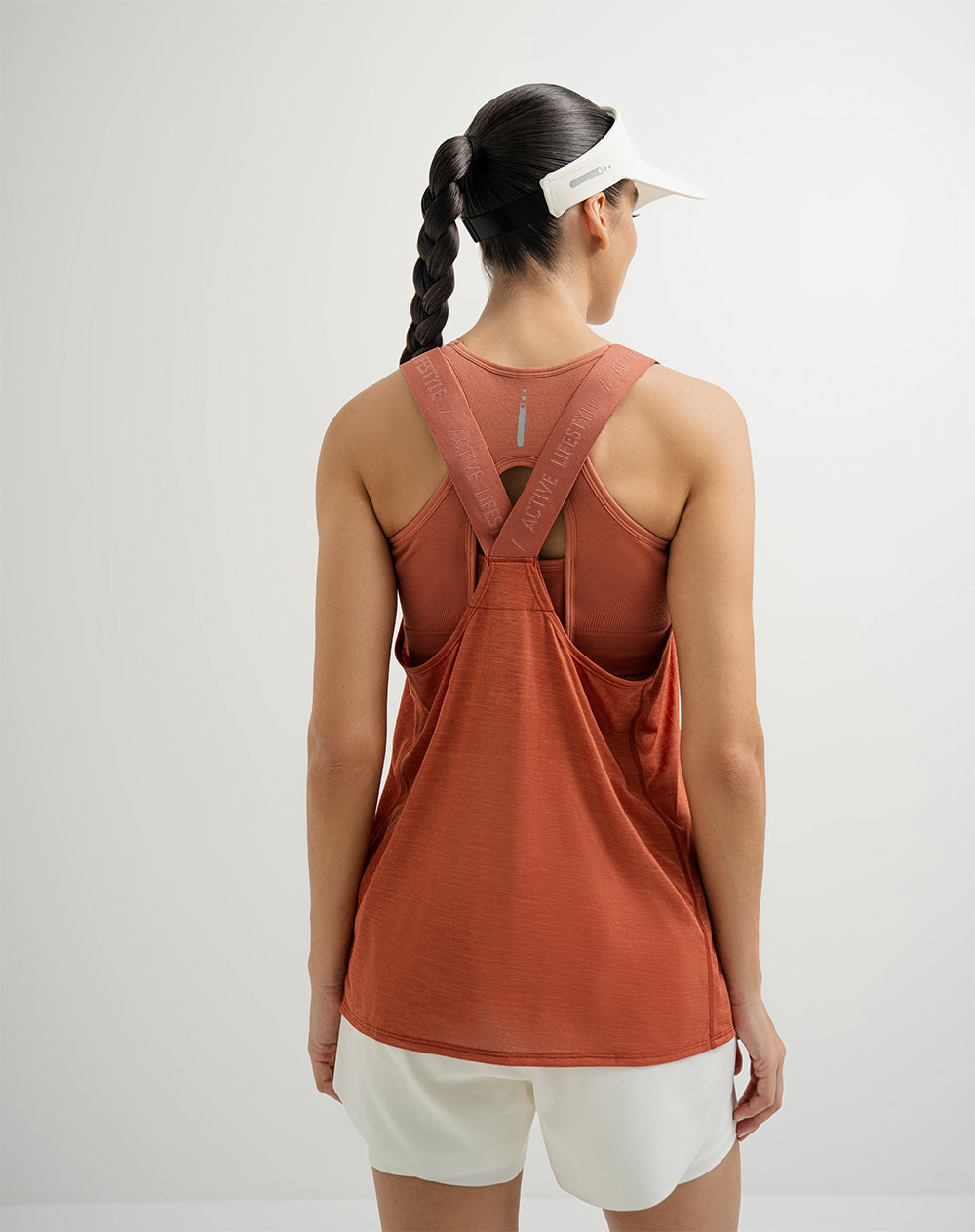 Camiseta regular fit terracota