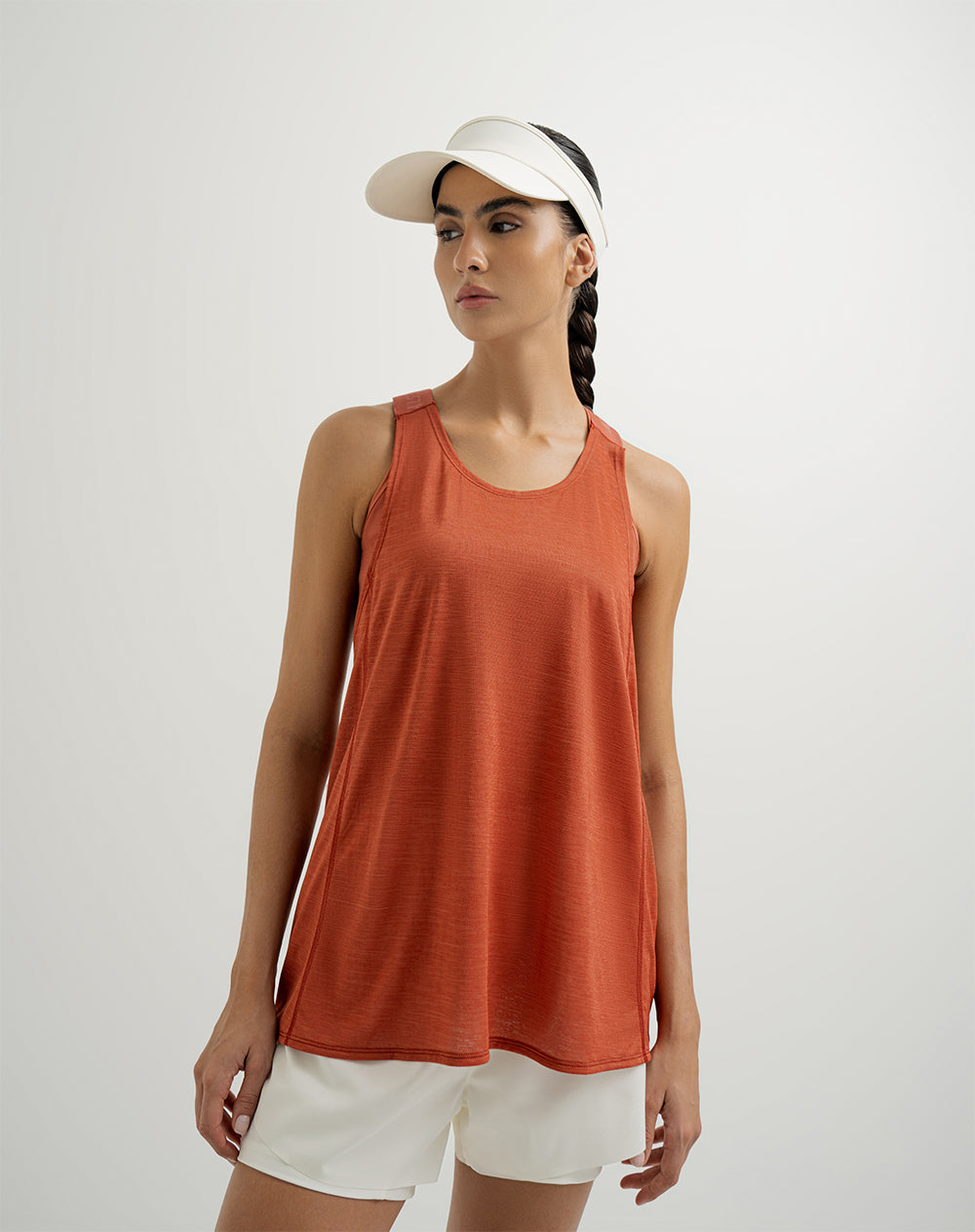 Camiseta regular fit terracota