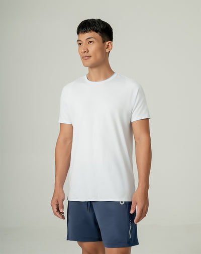 Camiseta regular fit manga corta blanca