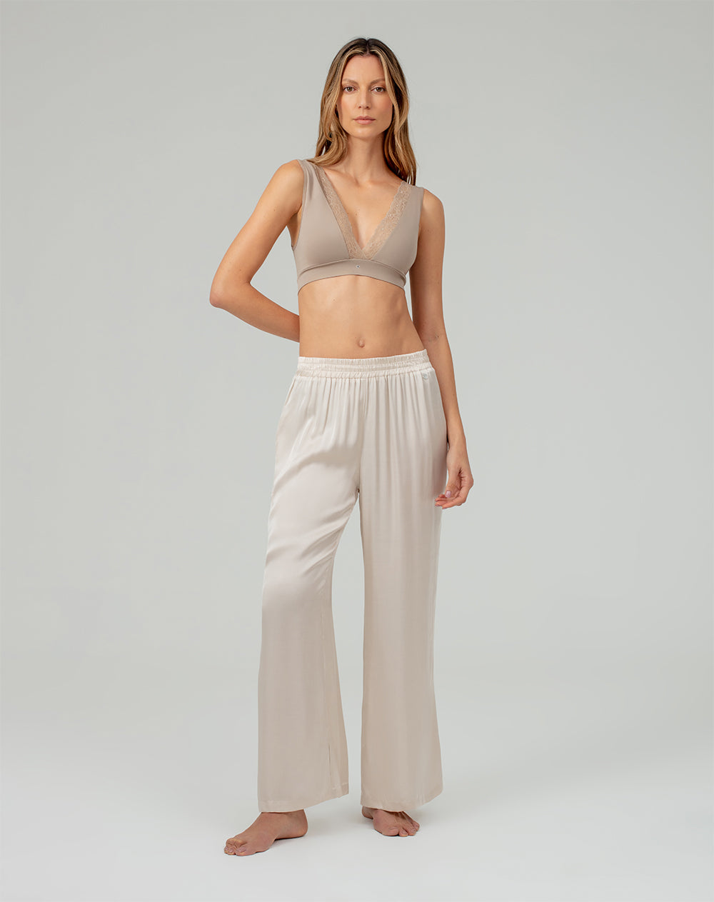 Pijamas punto fashion blanco mujer