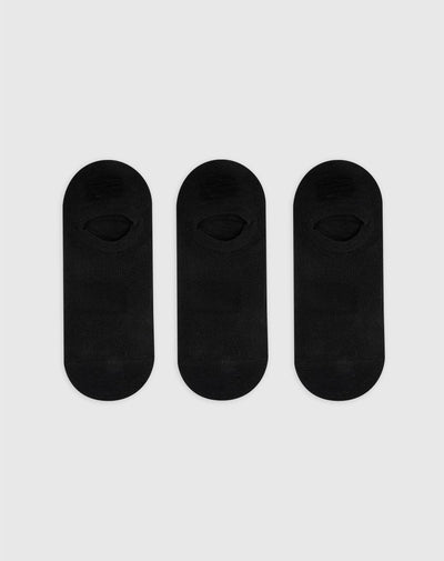 3 pares de medias baletas negras