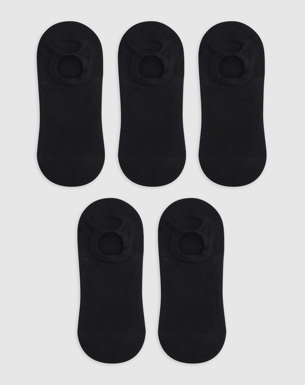 5 pares de medias baletas negras
