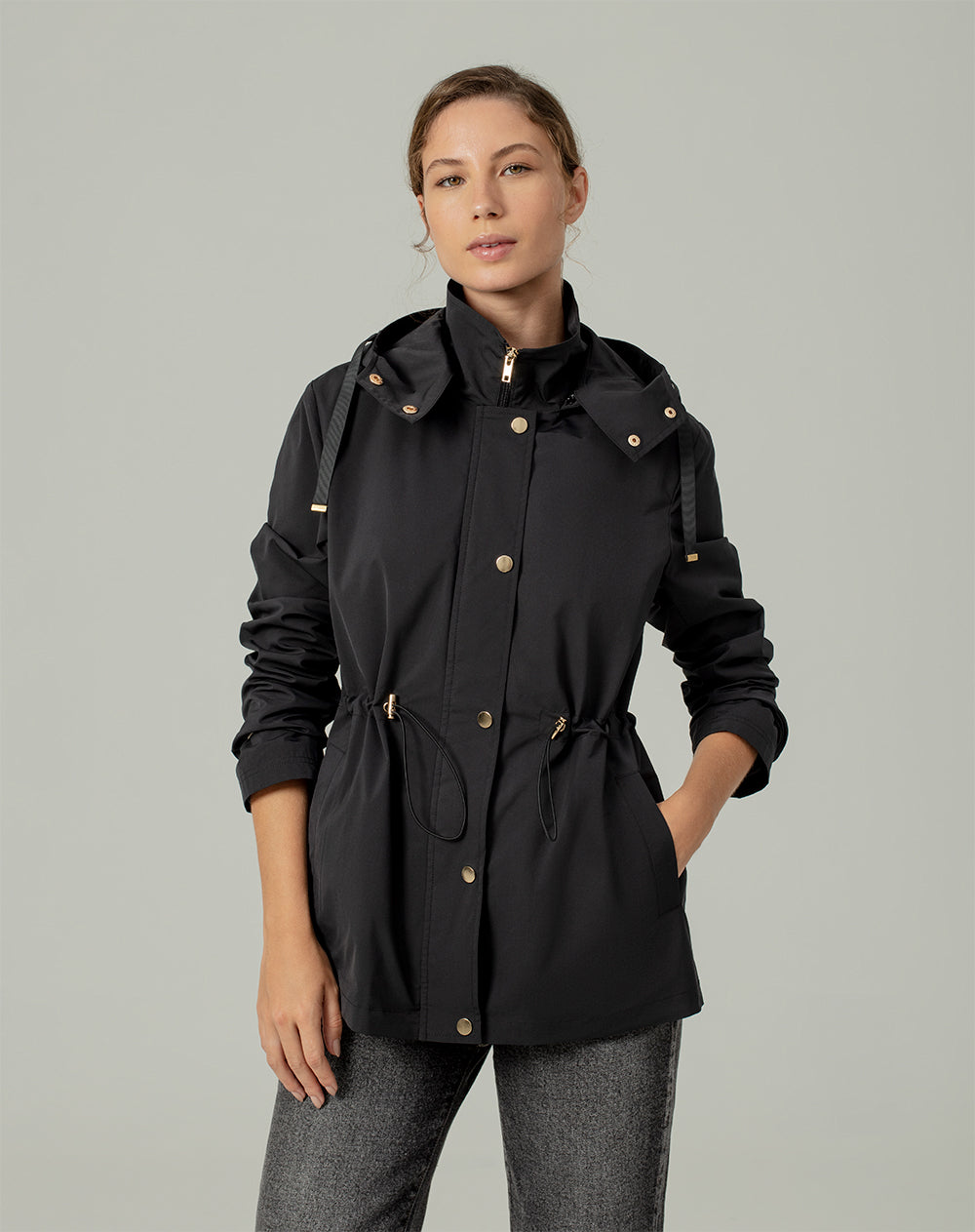 Chaqueta de punto negra mujer sale