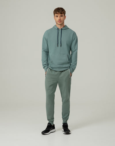 Jogger regular fit tiro medio verde