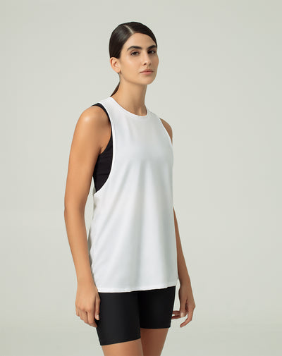 Camiseta regular fit blanca