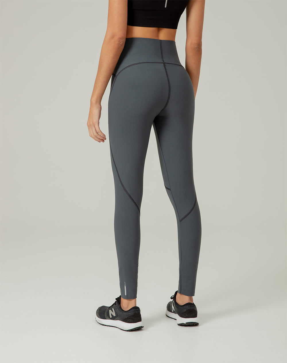 Legging plipli  tiro alto gris