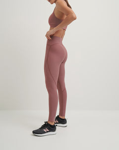 Legging Plipli sin costuras con control de abdomen vino tinto