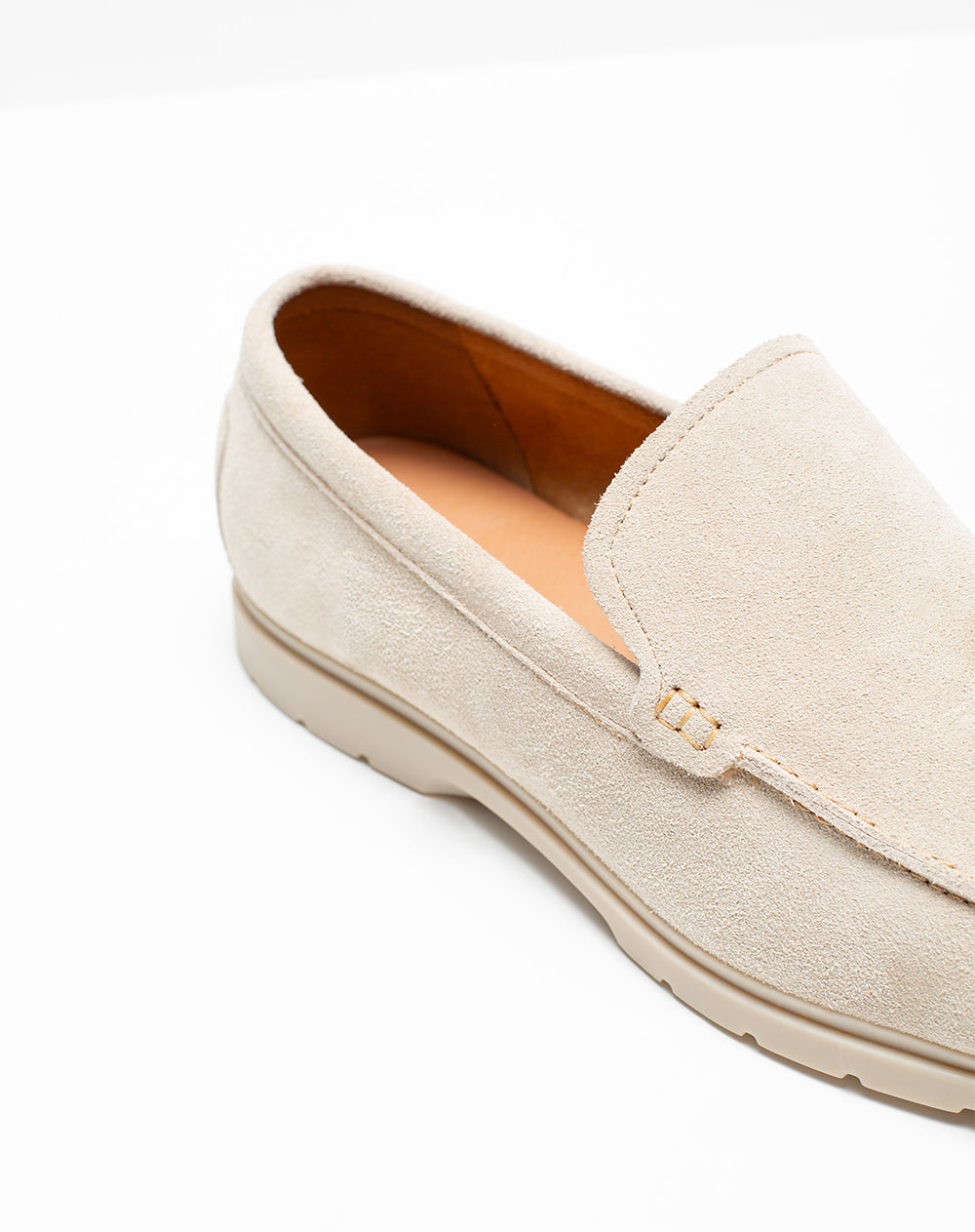 Zapatos loafer beige