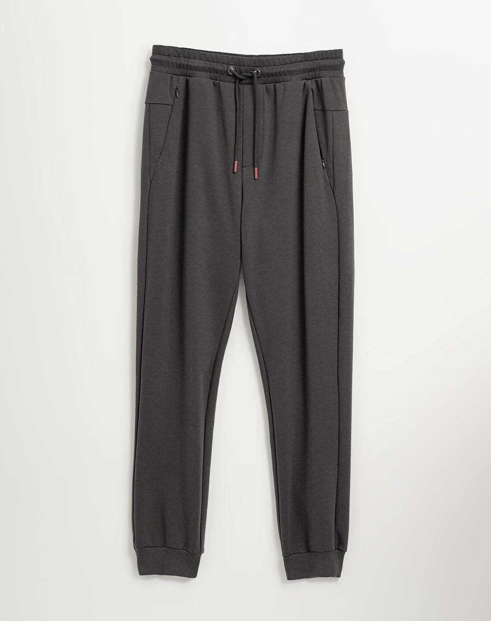 Jogger regular fit tiro medio gris