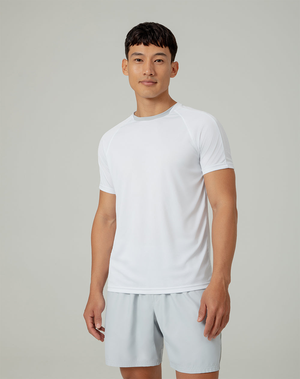 Camiseta regular fit manga corta blanca