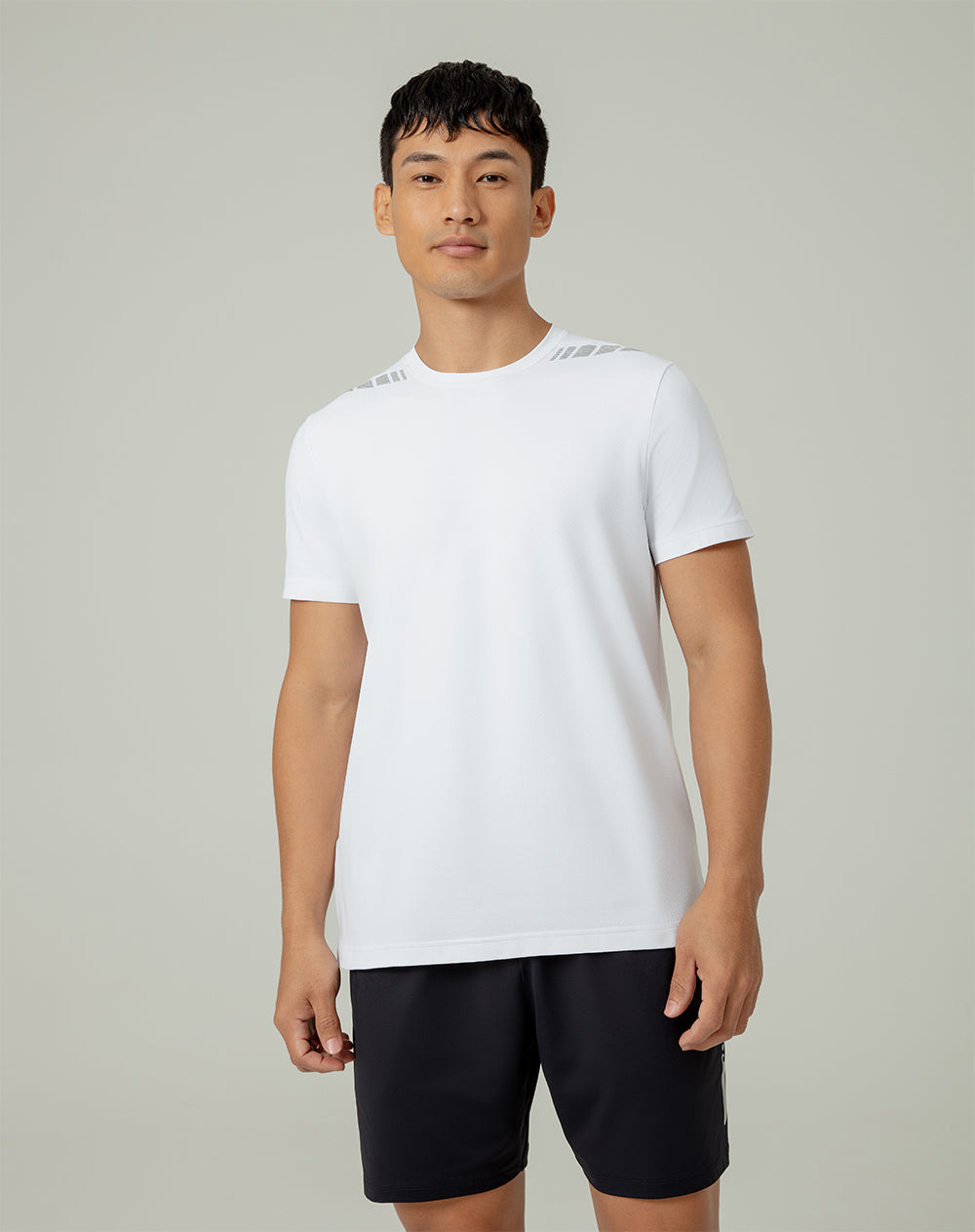 Camiseta regular fit manga corta blanca