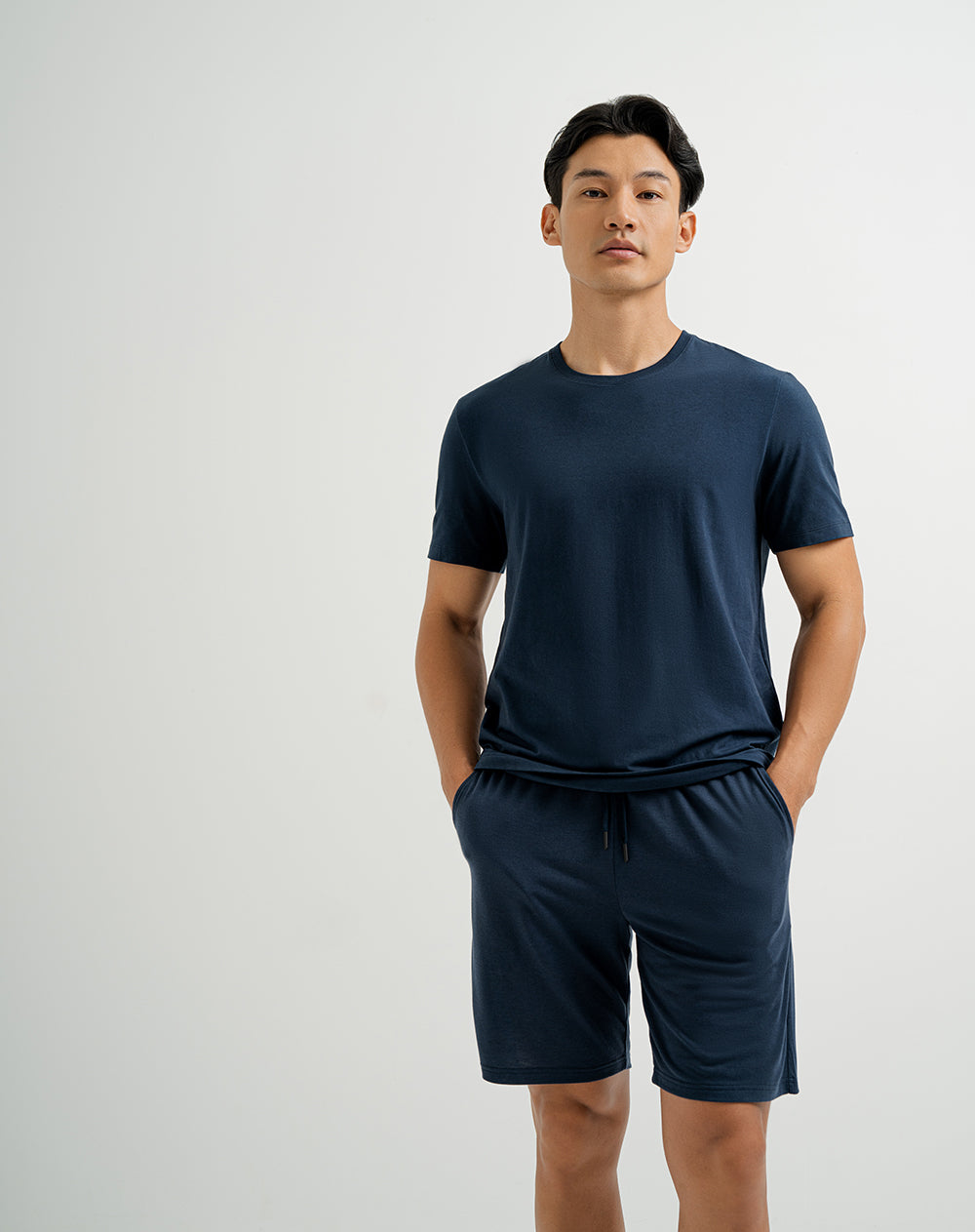 Bermuda regular fit azul