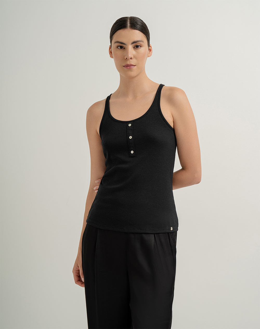 Camiseta relaxed fit negra