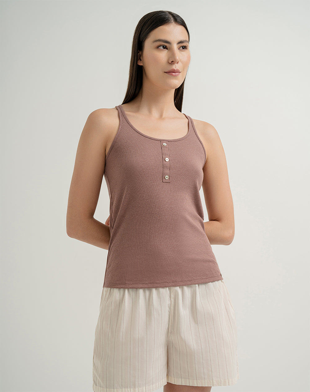 Camiseta relaxed fit palo de rosa