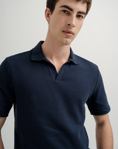 Polo regular fit azul