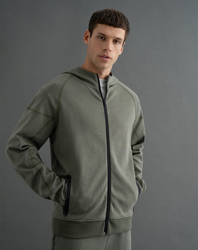 Buzo regular fit verde militar