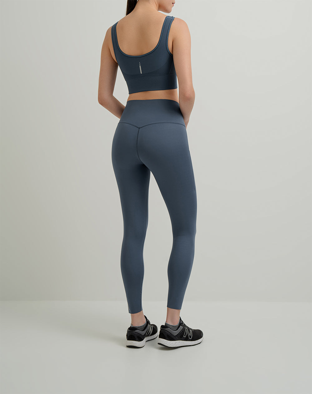 Legging tiro alto azul