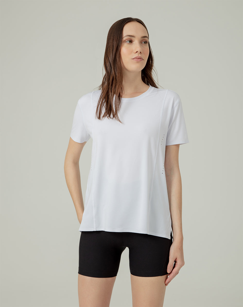 Camiseta regular fit manga corta blanca