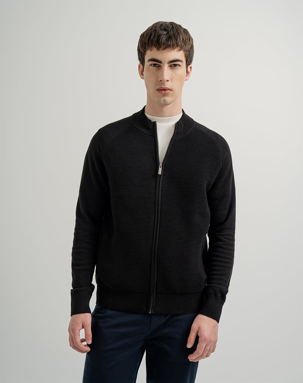 Saco regular fit negro