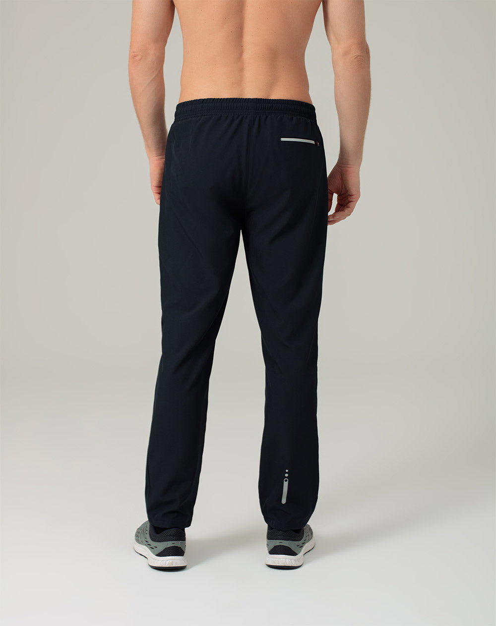 Jogger regular fit tiro medio azul