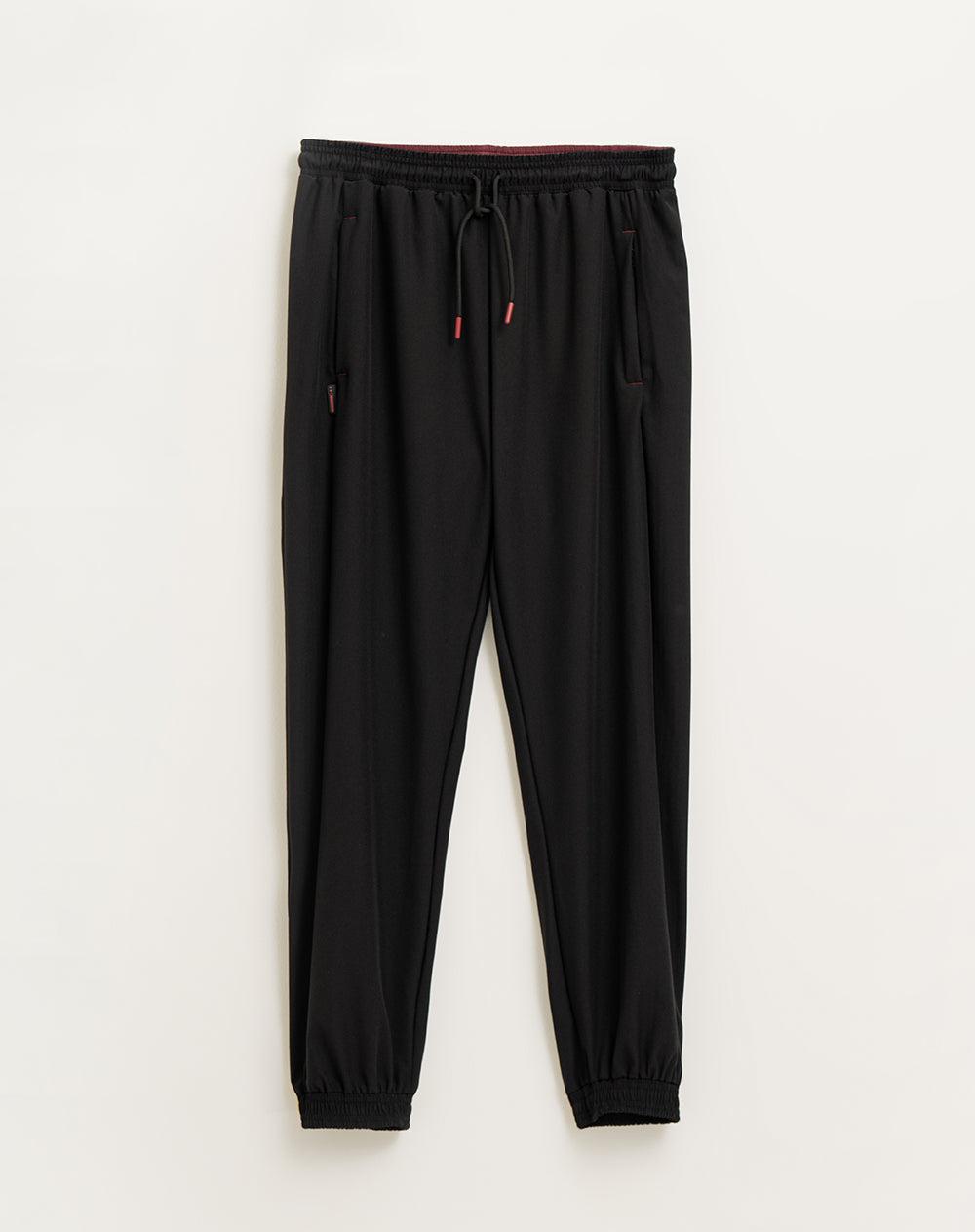 Jogger regular fit tiro medio negro