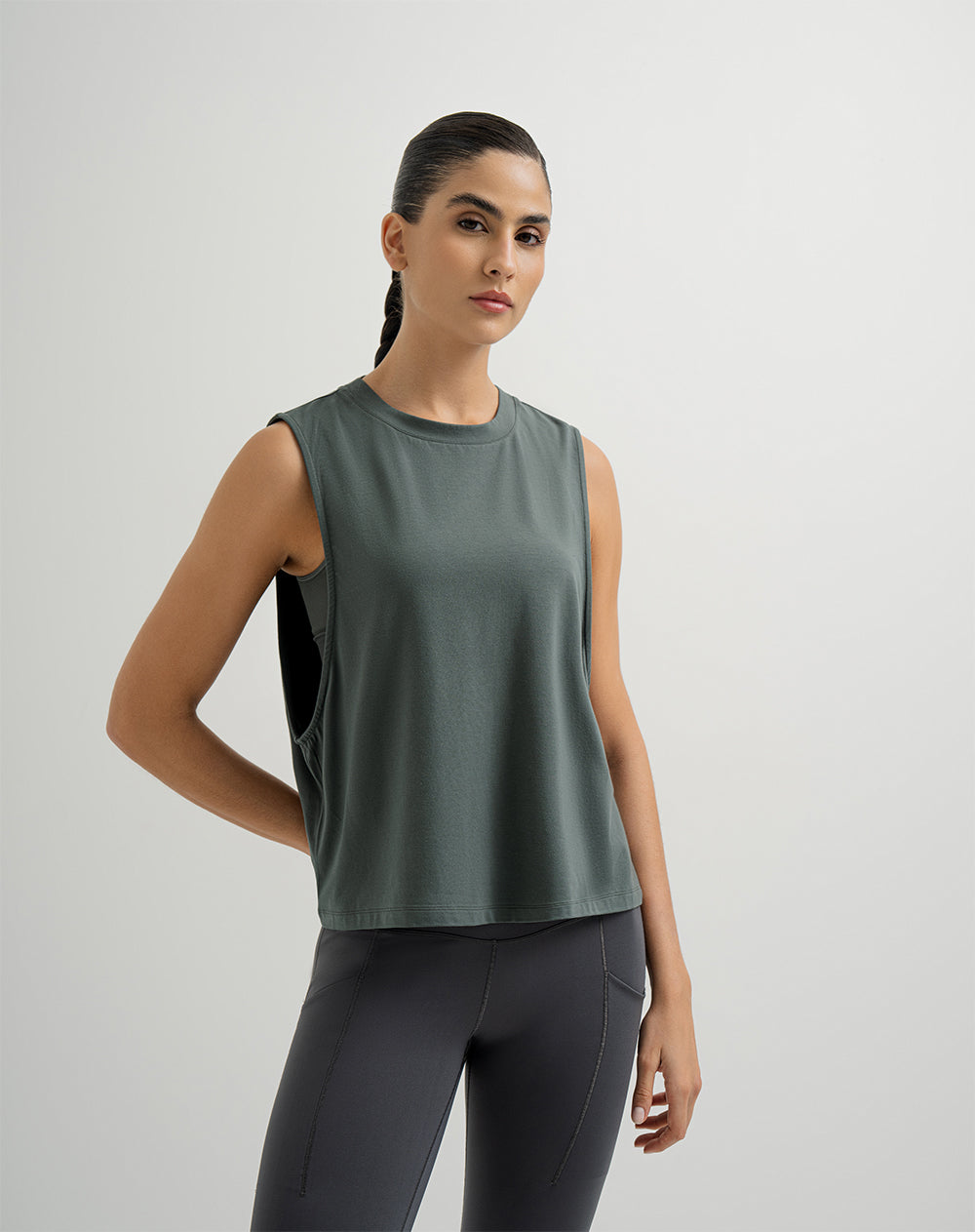 Camiseta regular fit verde