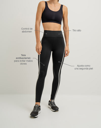 Legging con control de abdomen negro